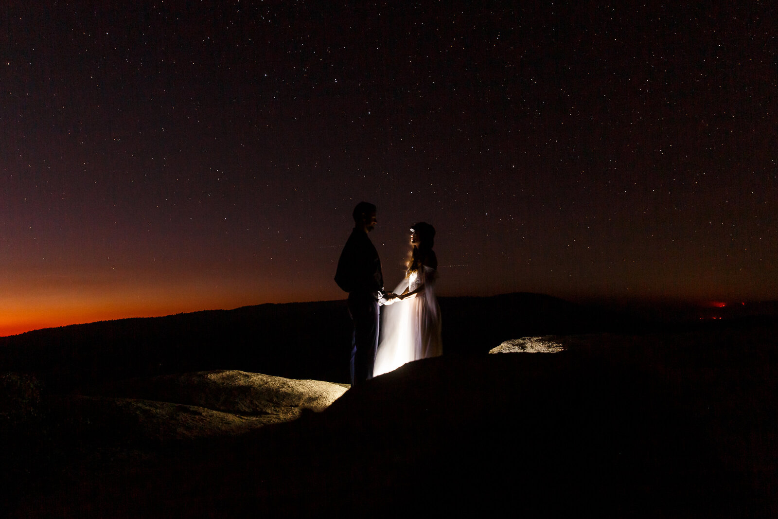 This couple eloped in Yosemite and stayed out to stargaze.