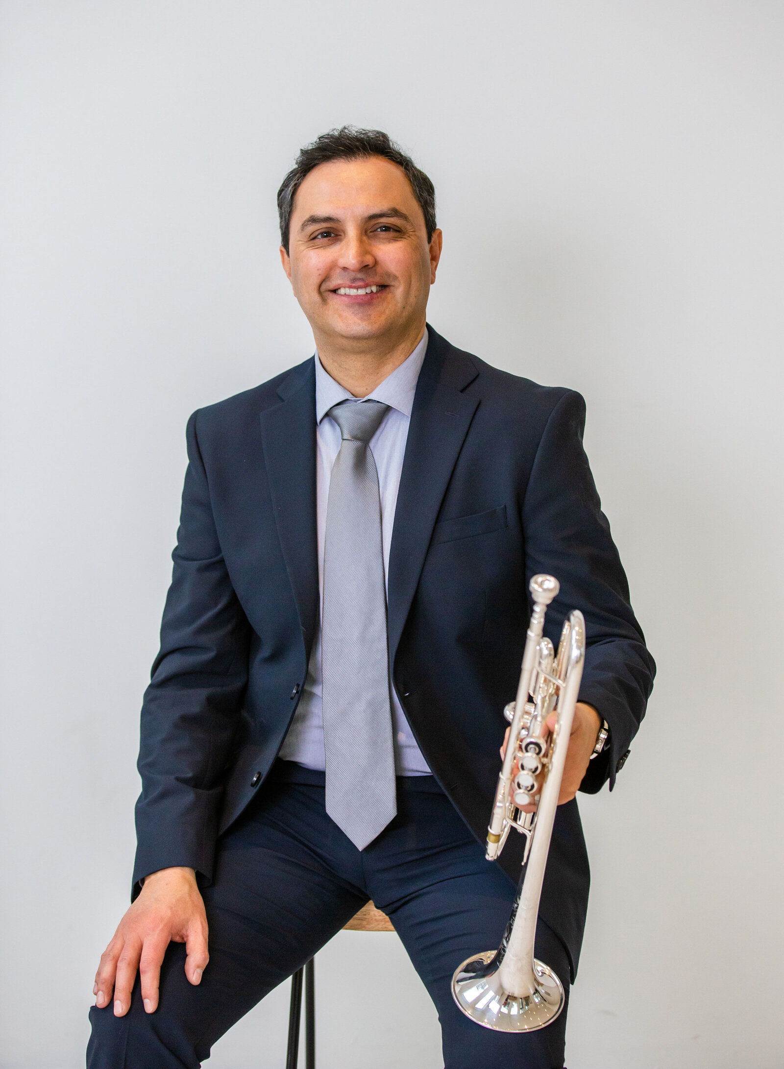 headshot man with trumpet