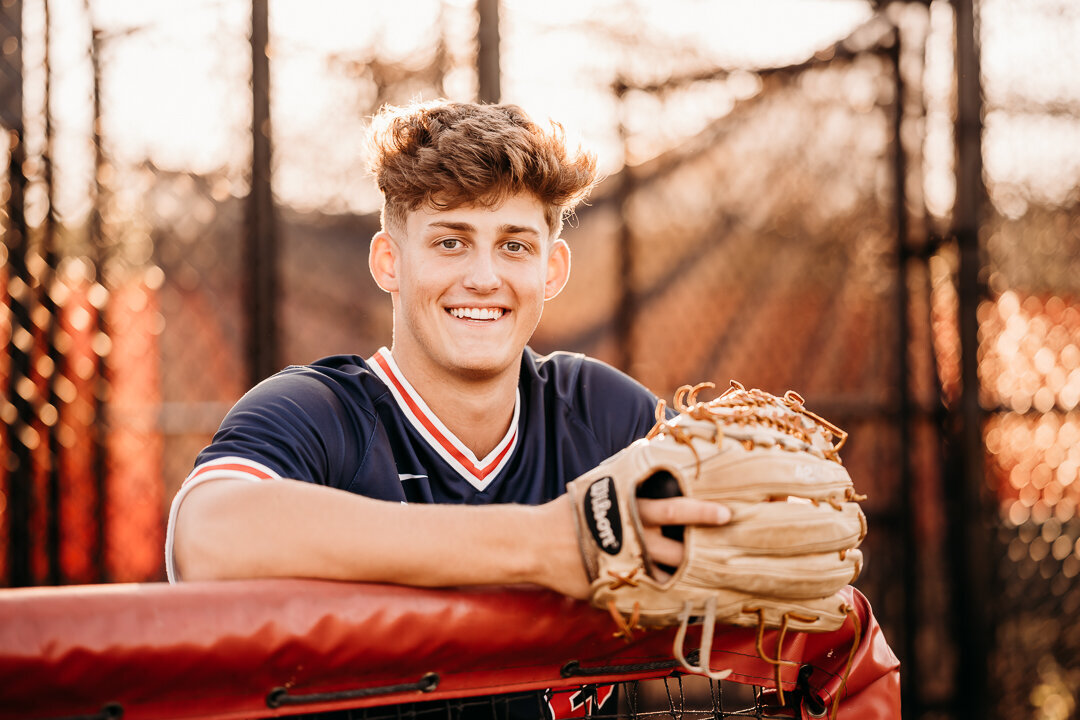 Virginia boys senior photography baseball sports