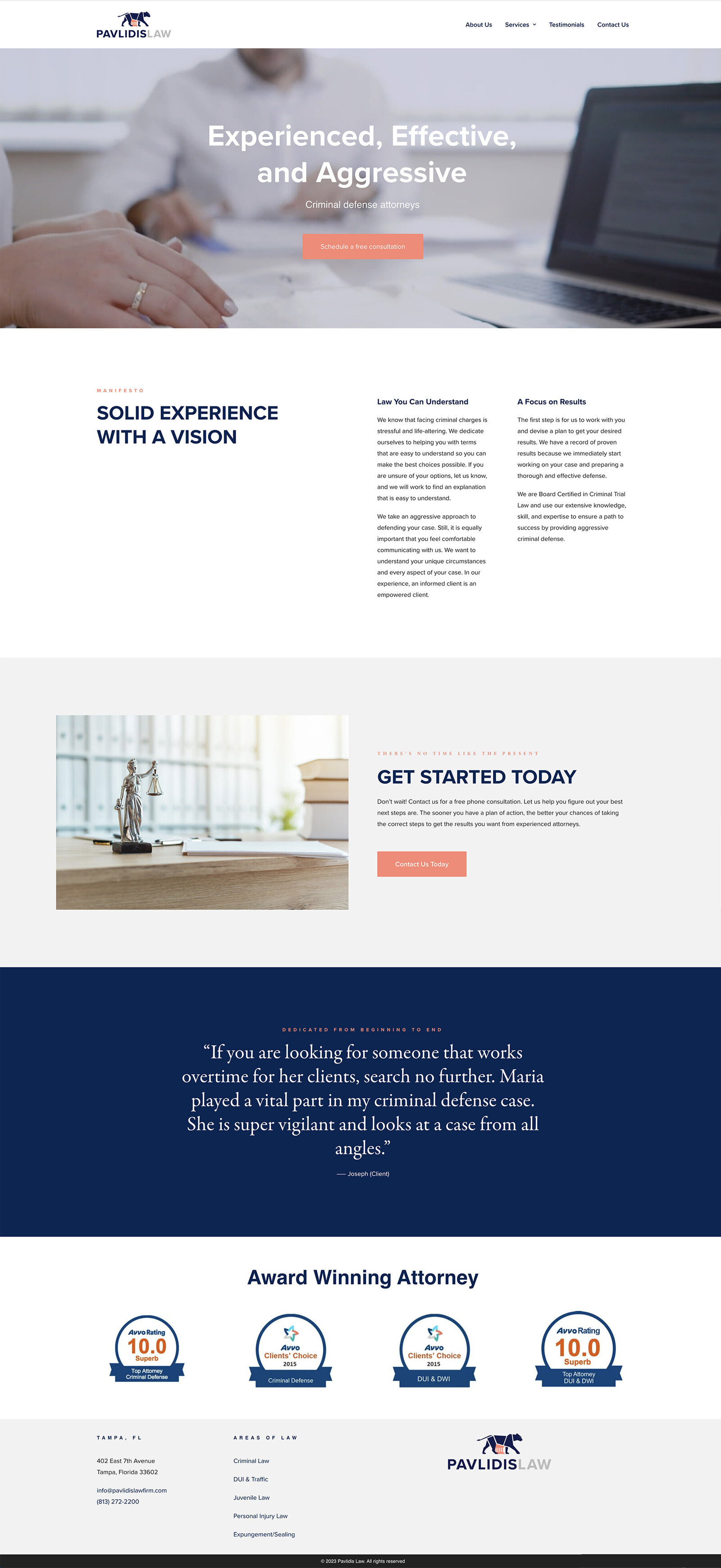 pavlidis-law-homepage