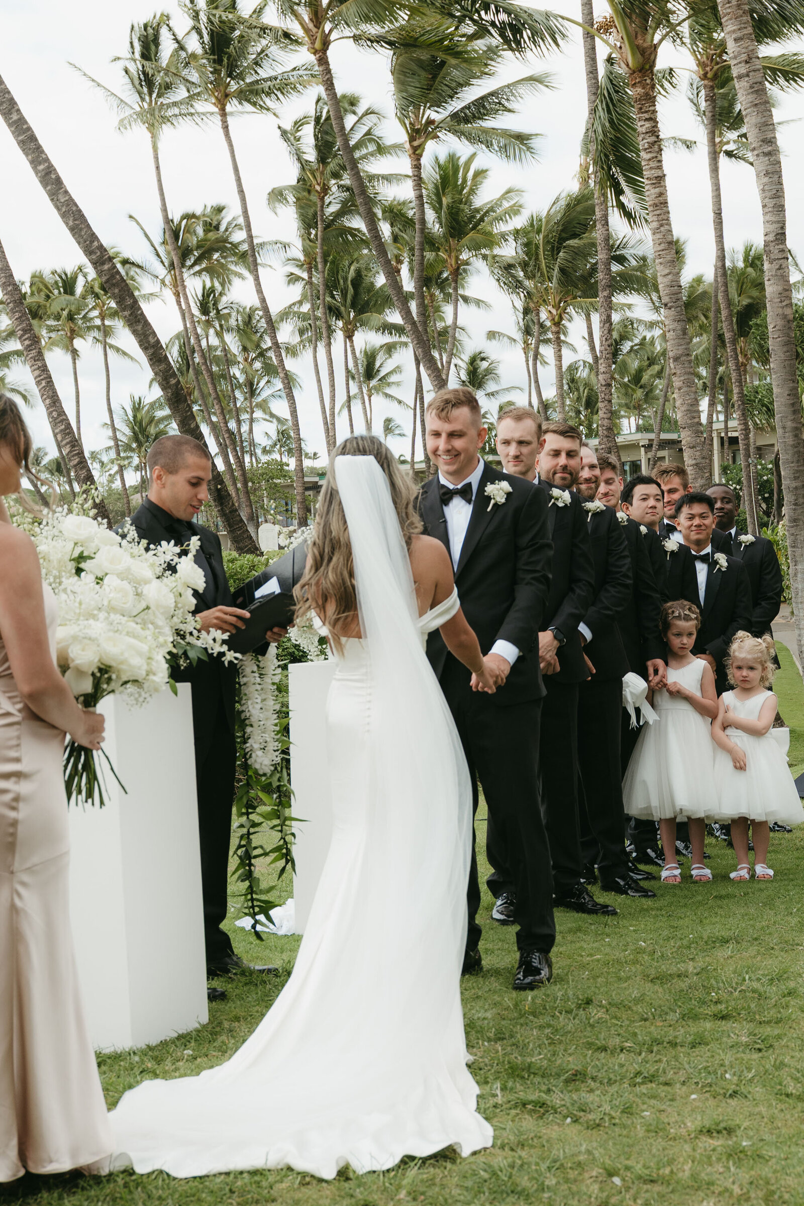Kayli & Robbie ceremony at Andaz Maui Wailea wedding