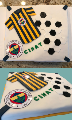 soccer square cake