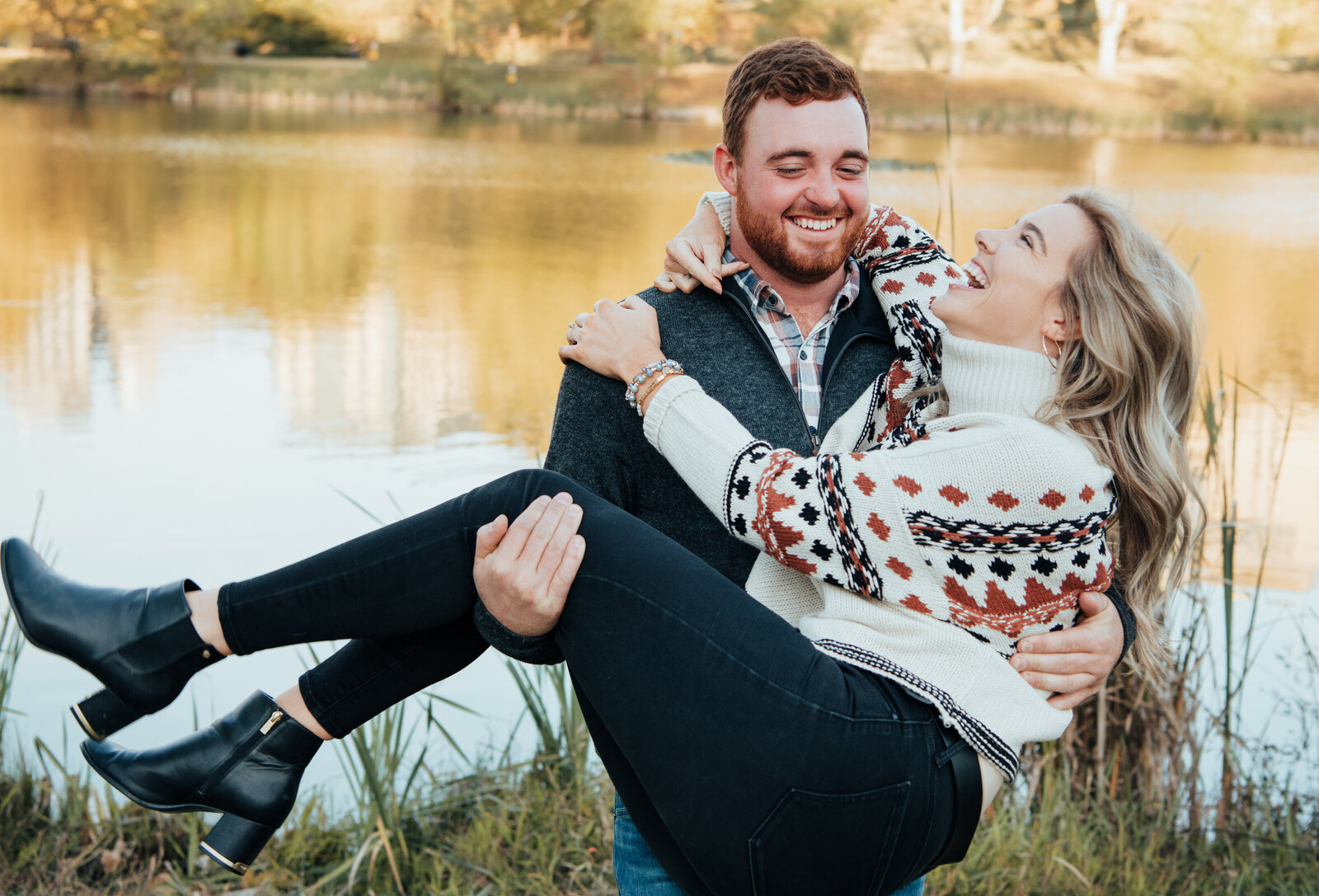 fun engagement photos in chicago