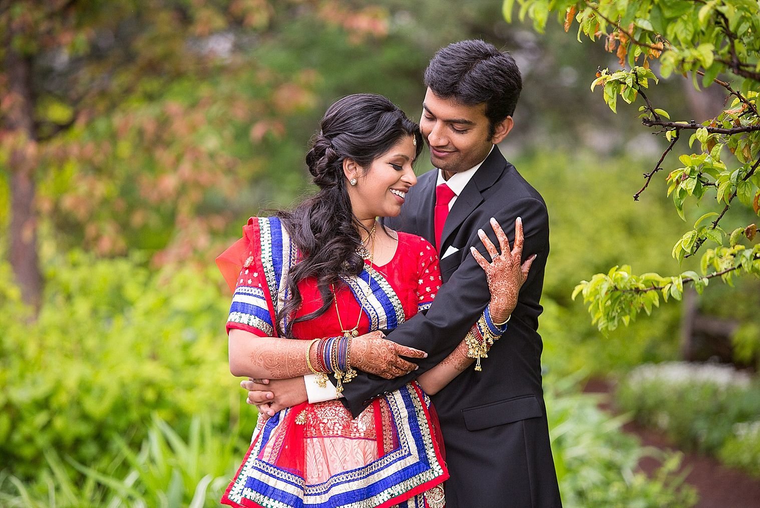 Colorado Indian Wedding Botanic Gardens Denver