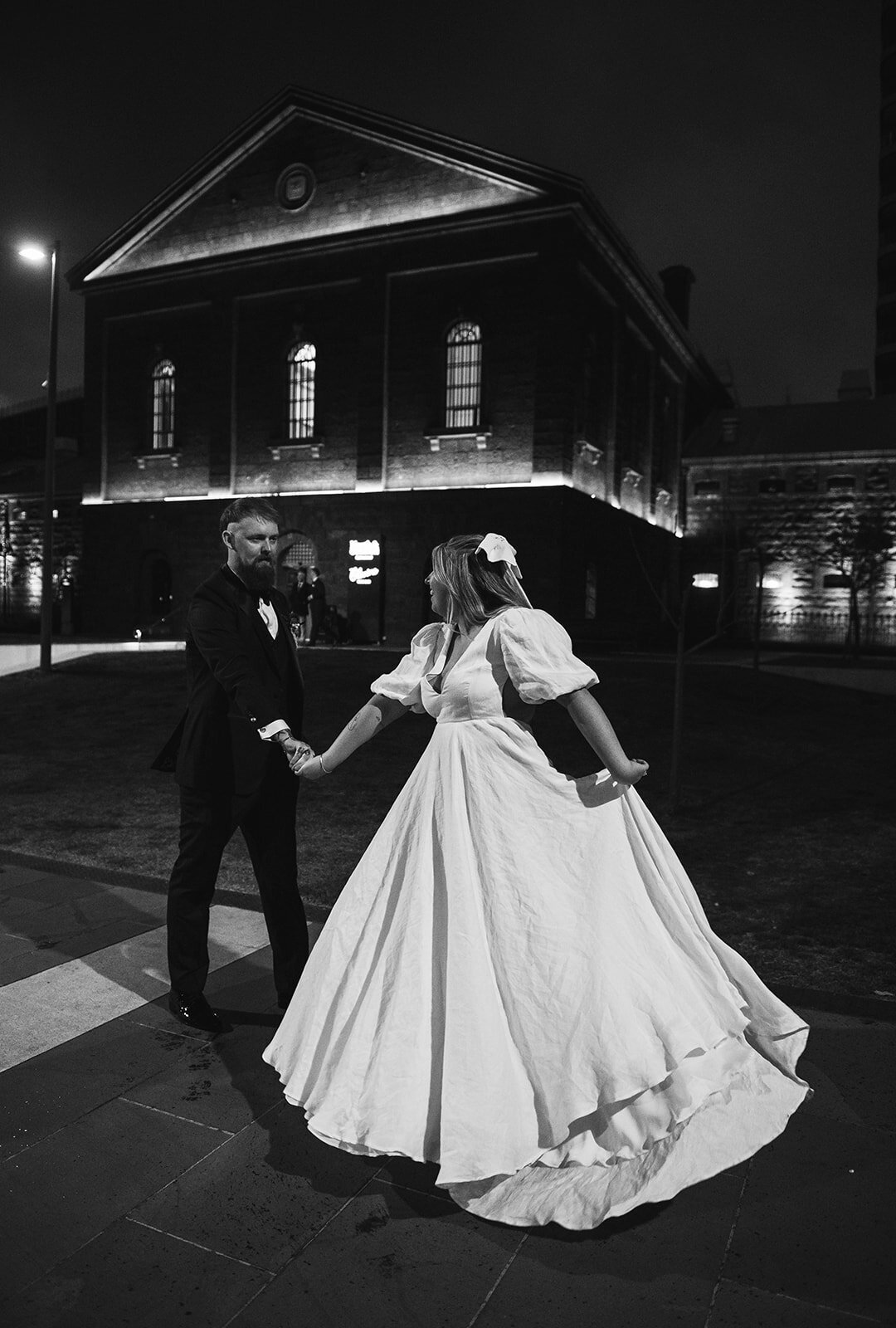 Bride-and-groom-outside-Chapter-Place
