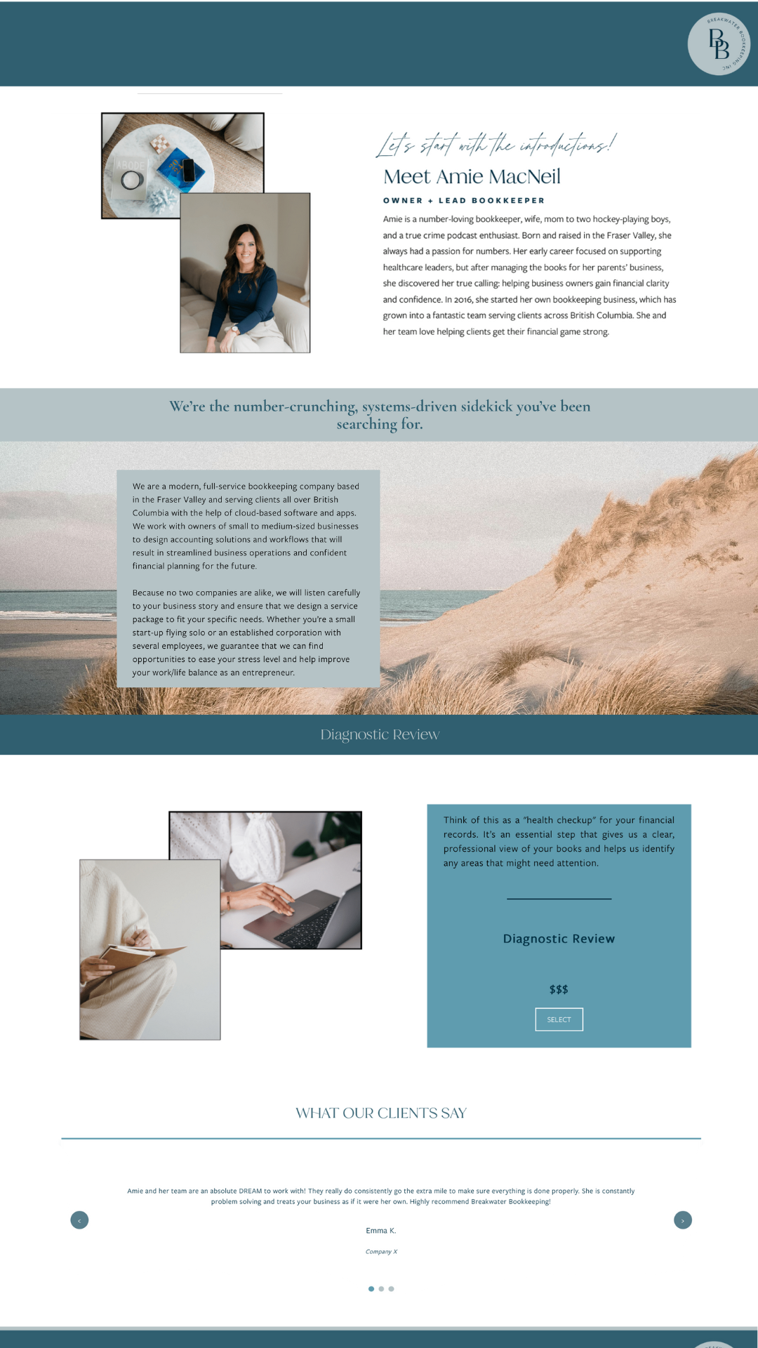 Dubsado Proposal Template -Breakwater Bookkeeping