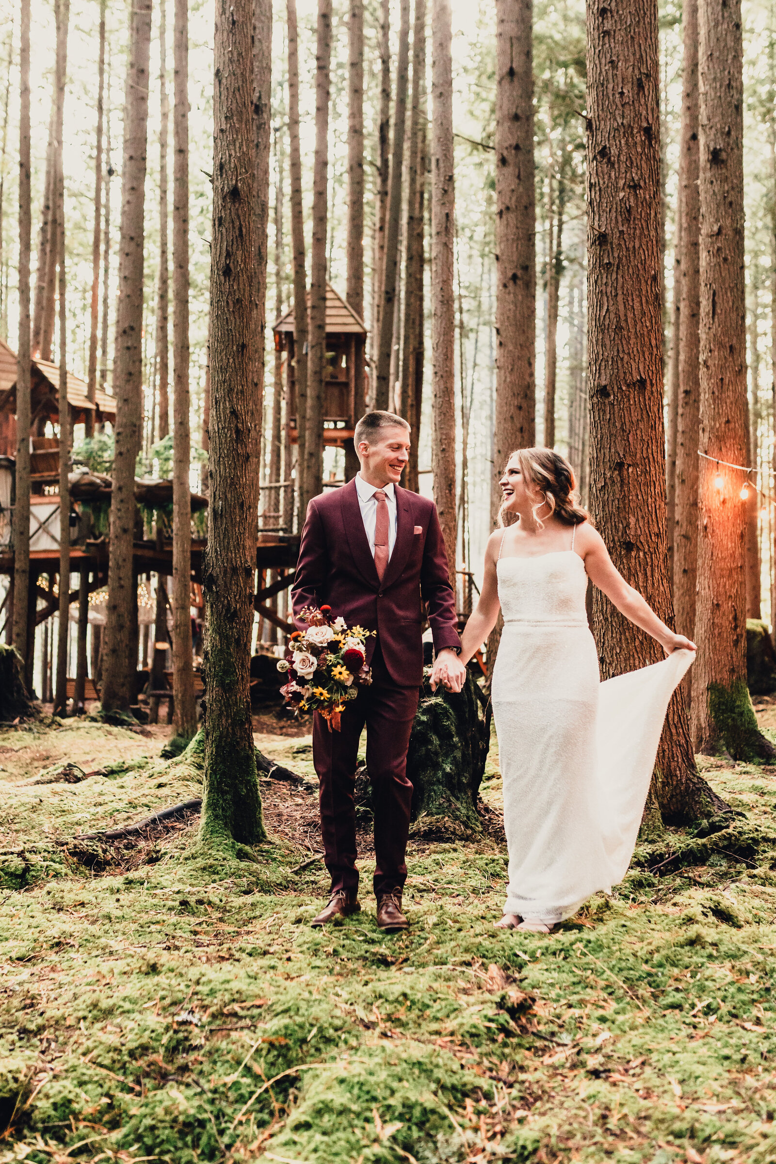 Enchanted Forest Elopement Seattle Washington