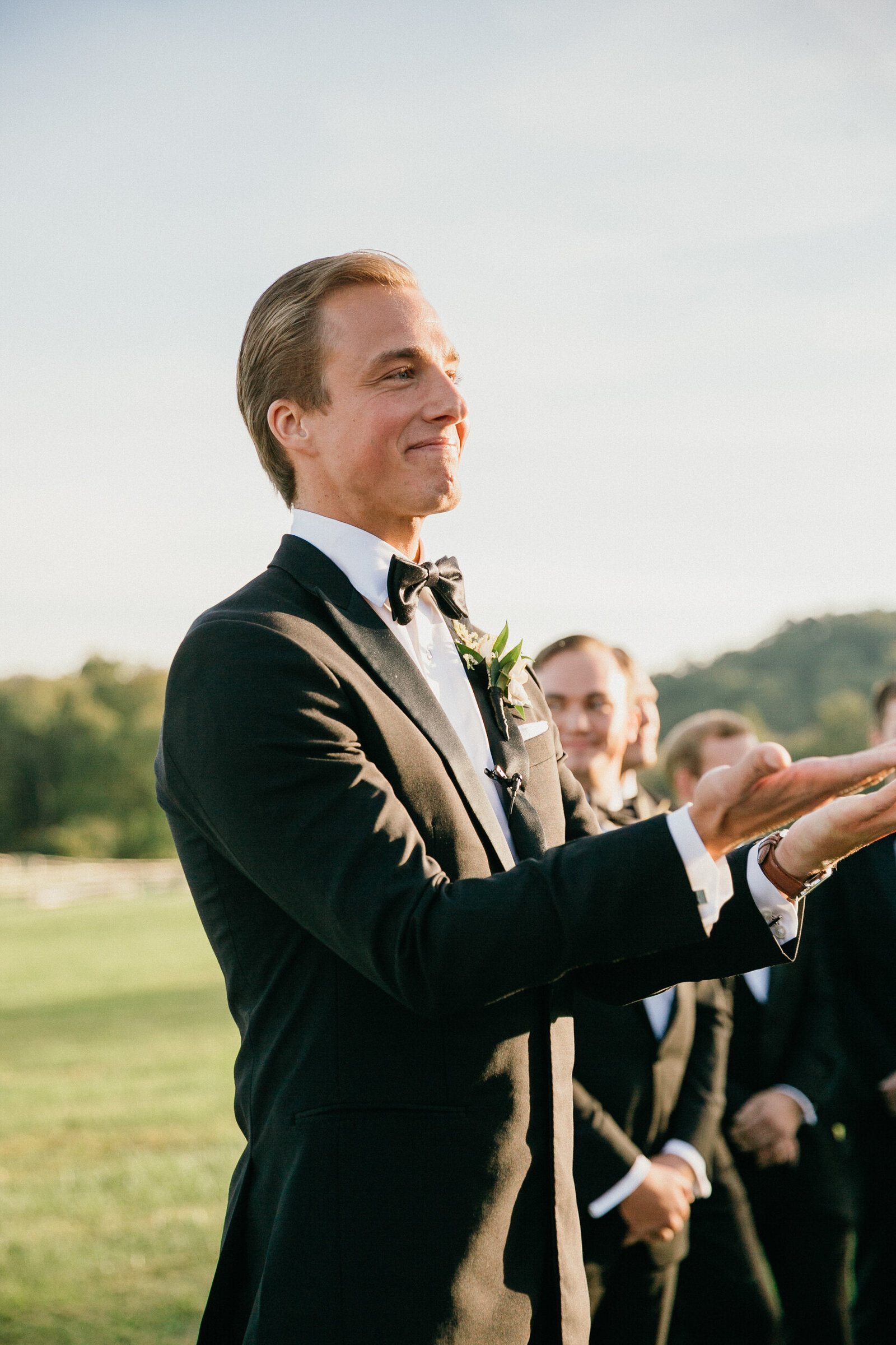 A heartfelt ceremony at this outdoor Philly wedding venue.