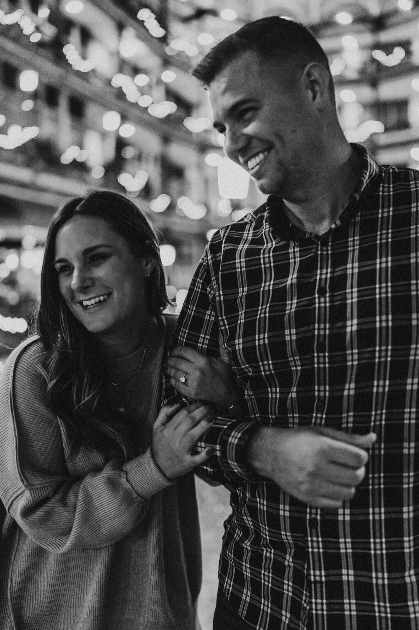 After surprise proposal, couple laughs in photos