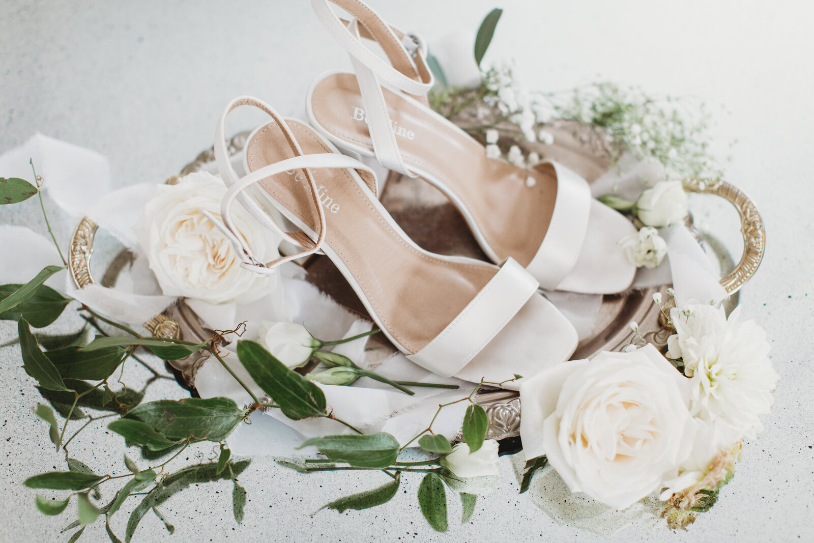 wedding details, shoes, rings, flowers,