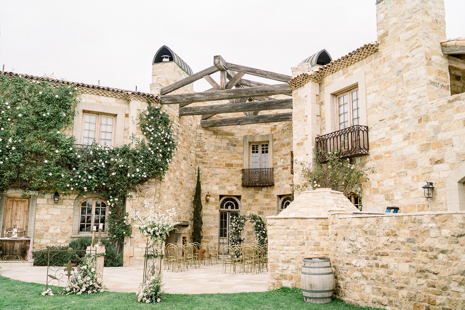 Luxury Wedding Ceremony at Sunstone Winery