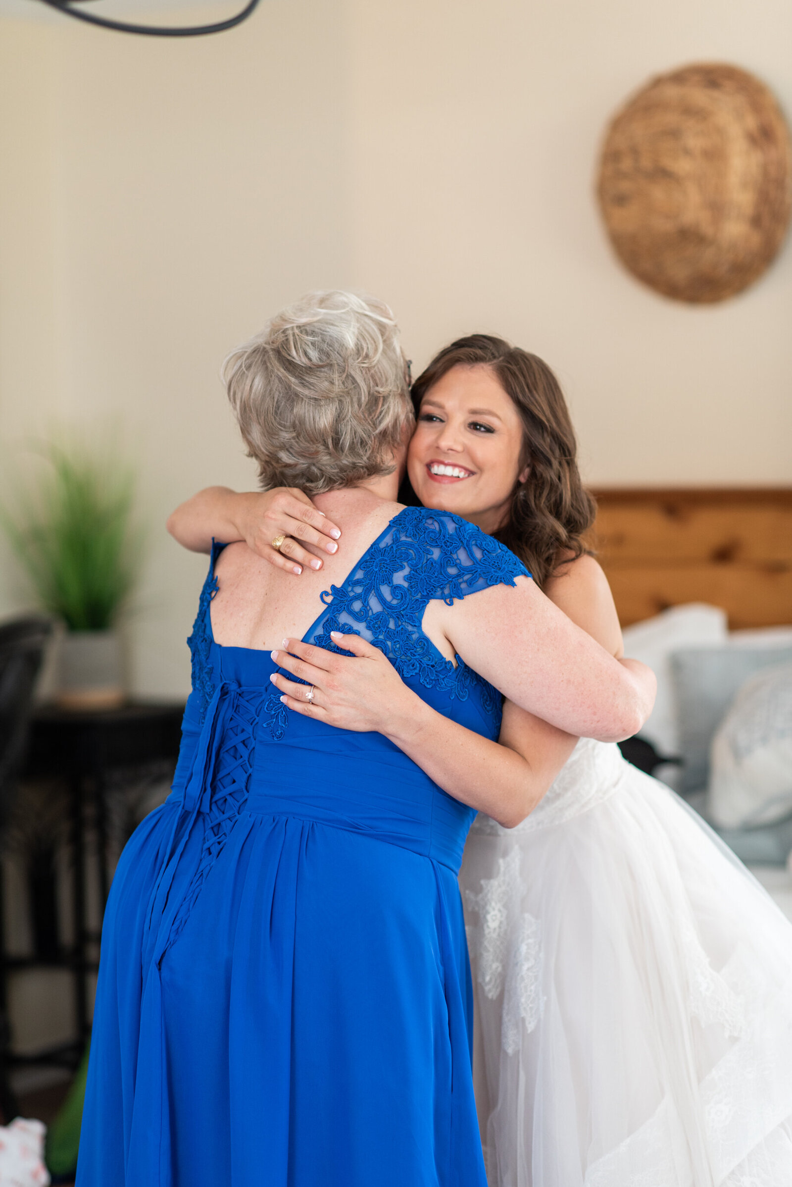 bride getting ready indoors