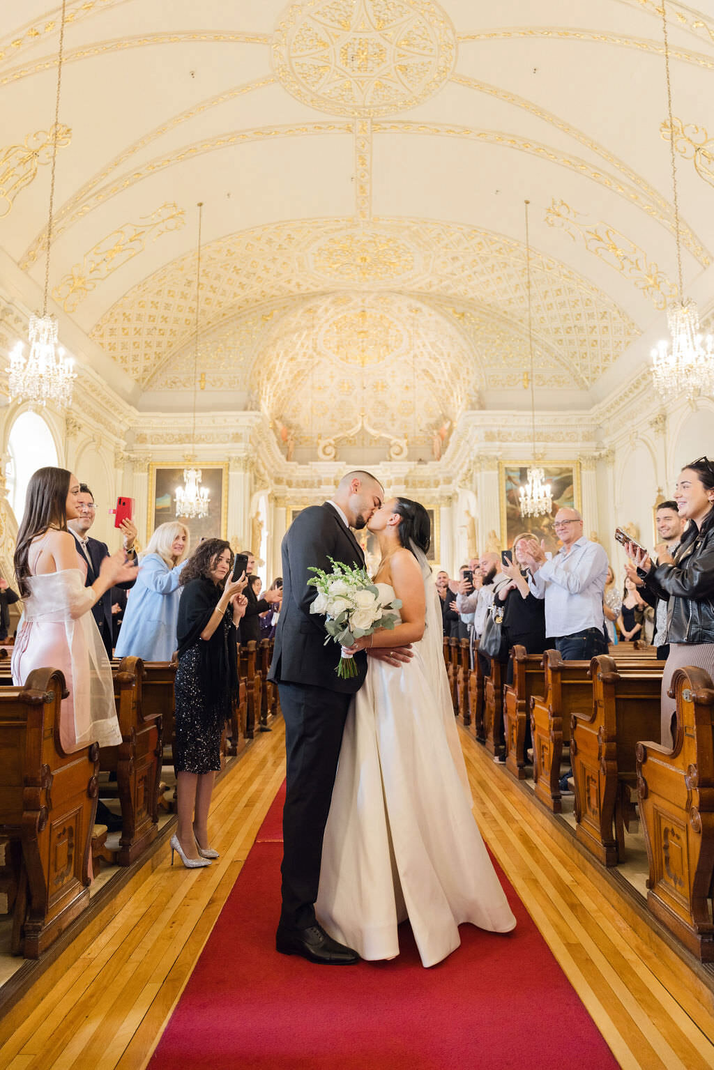 Luxury Wedding in Montreal | Church Ceremony Wedding day photos | Luxury moment photography | Montreal wedding photographer