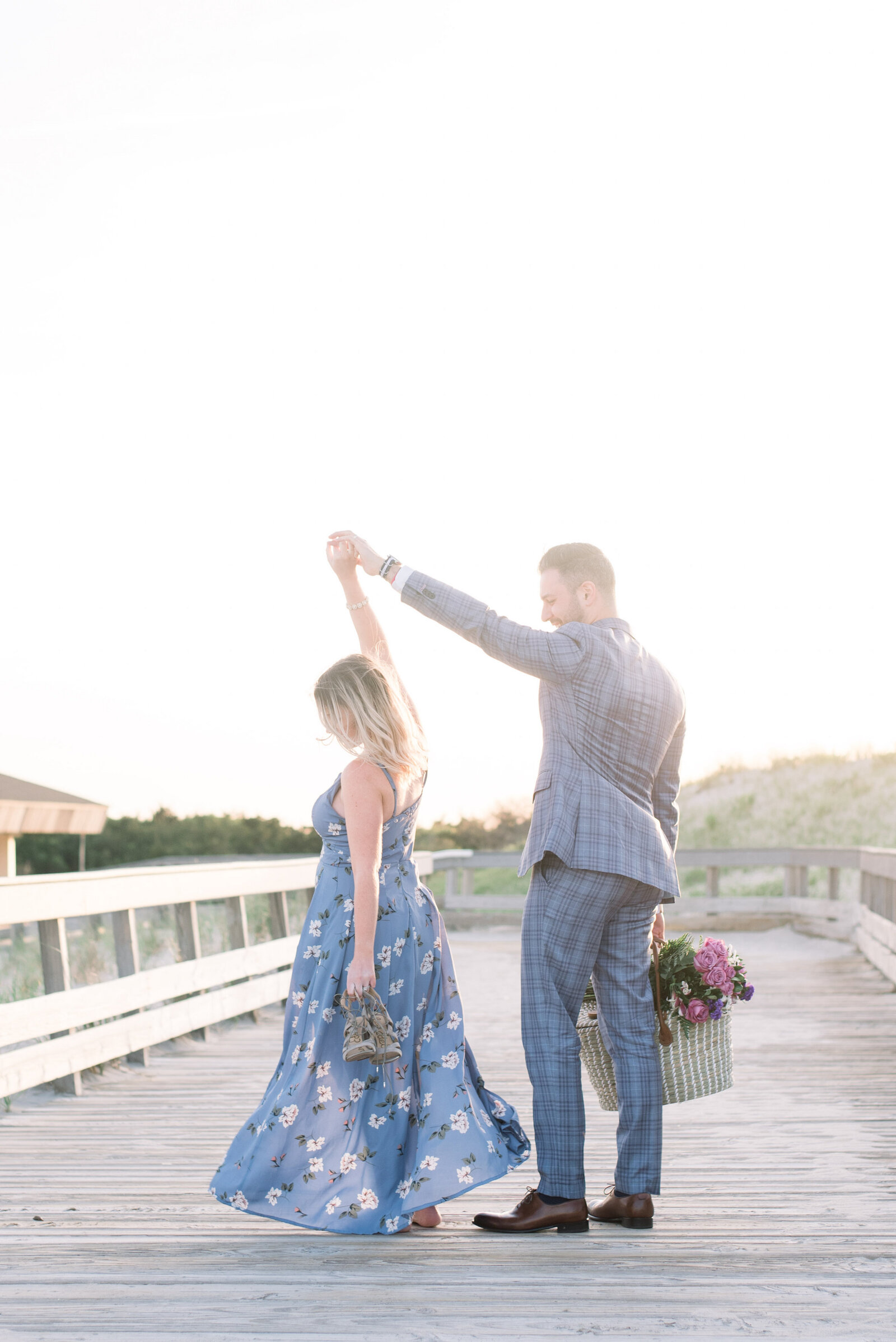 NJ Beach Pregnancy Announcement - NJ Portrait Photographer - Myra Roman Photography