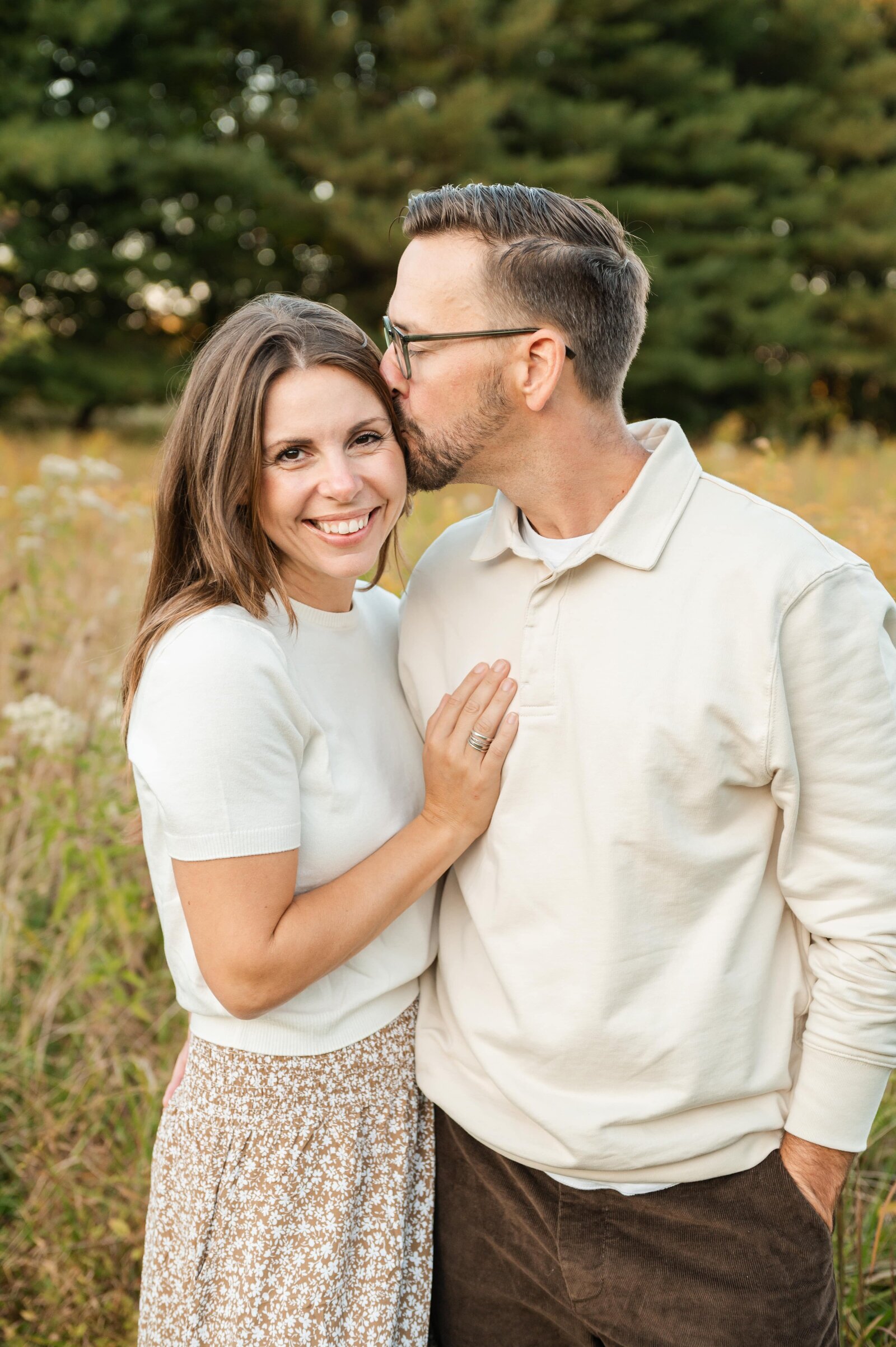 Family walking together at a scenic Baltimore park photographed in a natural, candid style.
