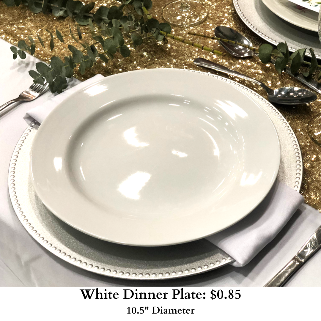 White Dinner Plate-409-1060
