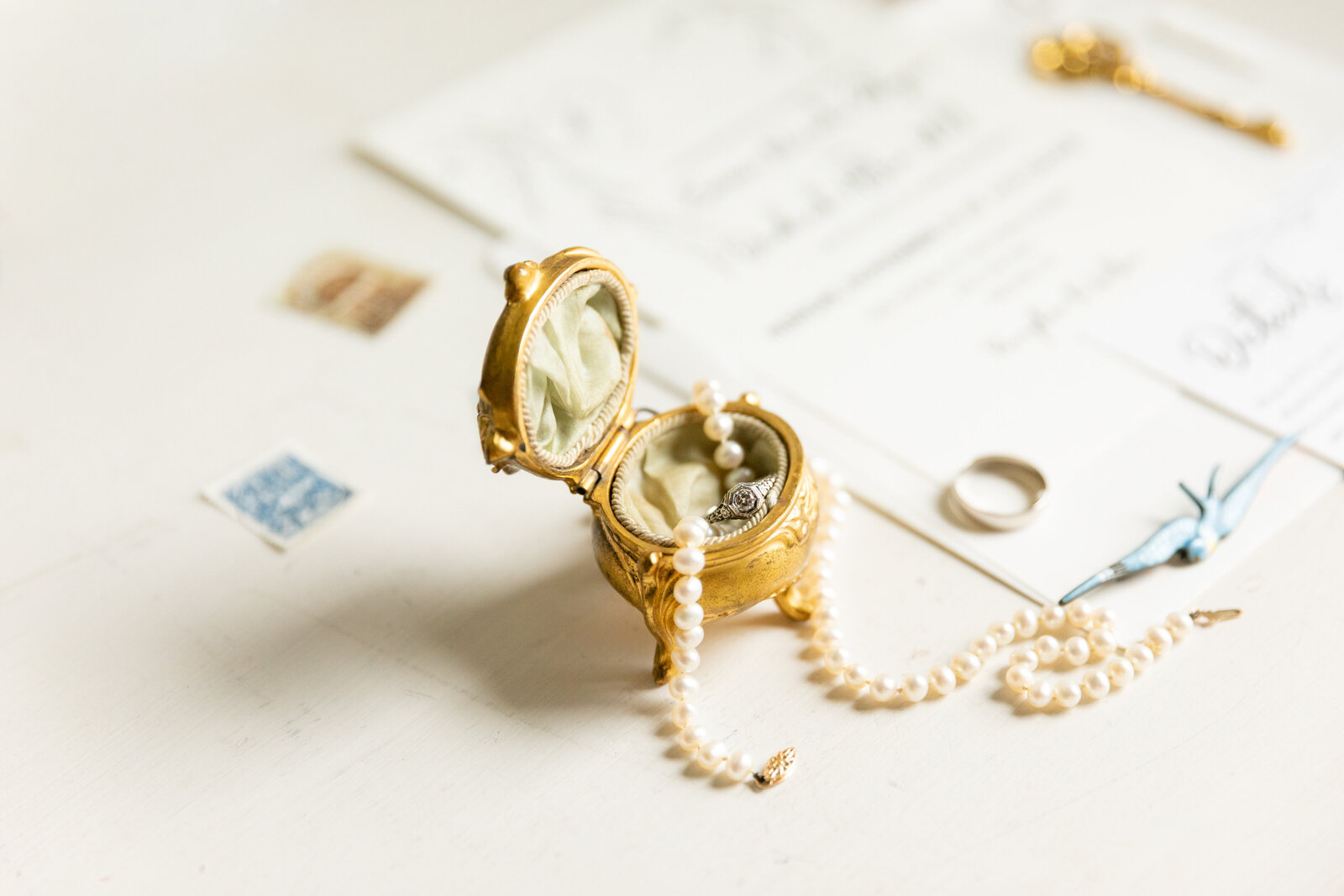 Wedding Details, Wedding Jewelry, Necklace, Rings, Natural Light, Texas Wedding Photographer