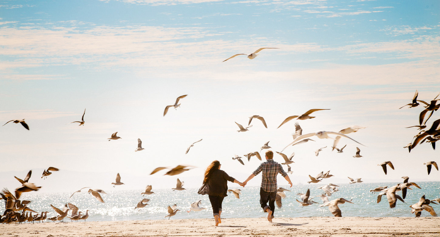 Engagement photography at beach