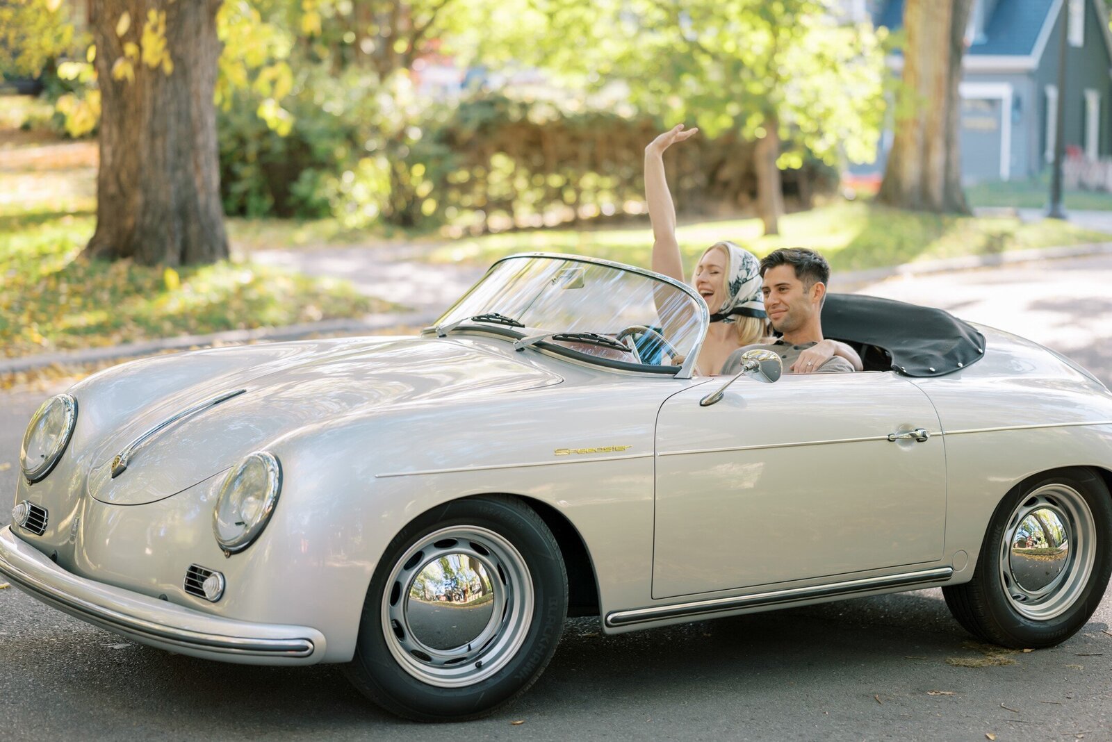 Vintage Engagement Car for Hire | Porsche 356 Speedster