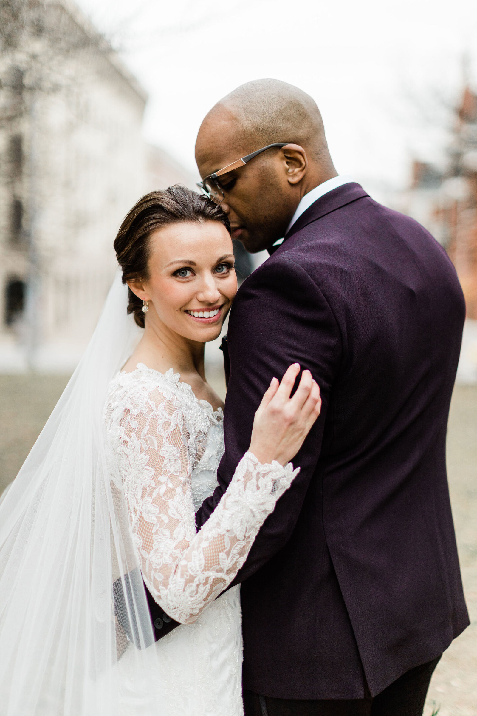 Gorgeous Newlyweds Photos | The Peabody Library Baltimore MD | The Axtells Photo and Film
