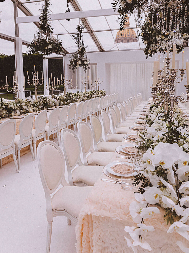 Wedding Reception at Musee Rodin in Paris by Alejandra Poupel Events -13