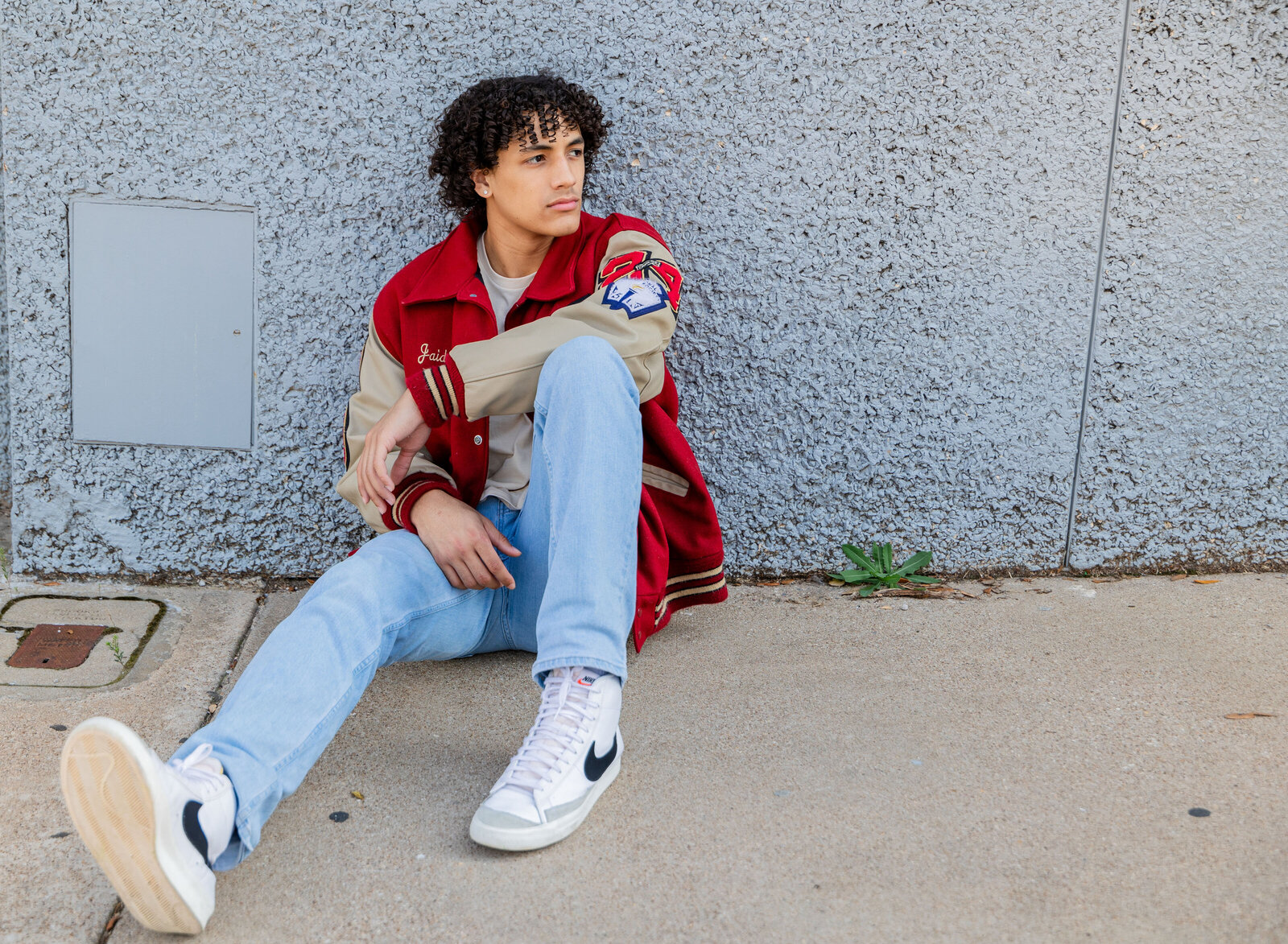 senior guy portrait seated