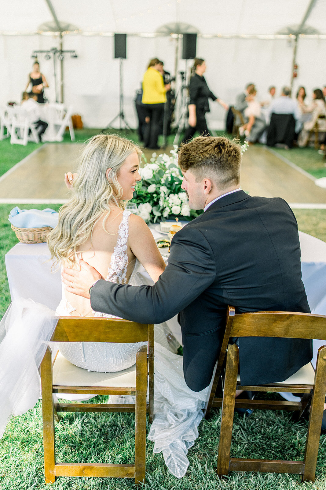 Elegant Reception Table Setting at Dolphin Bay Resort Wedding