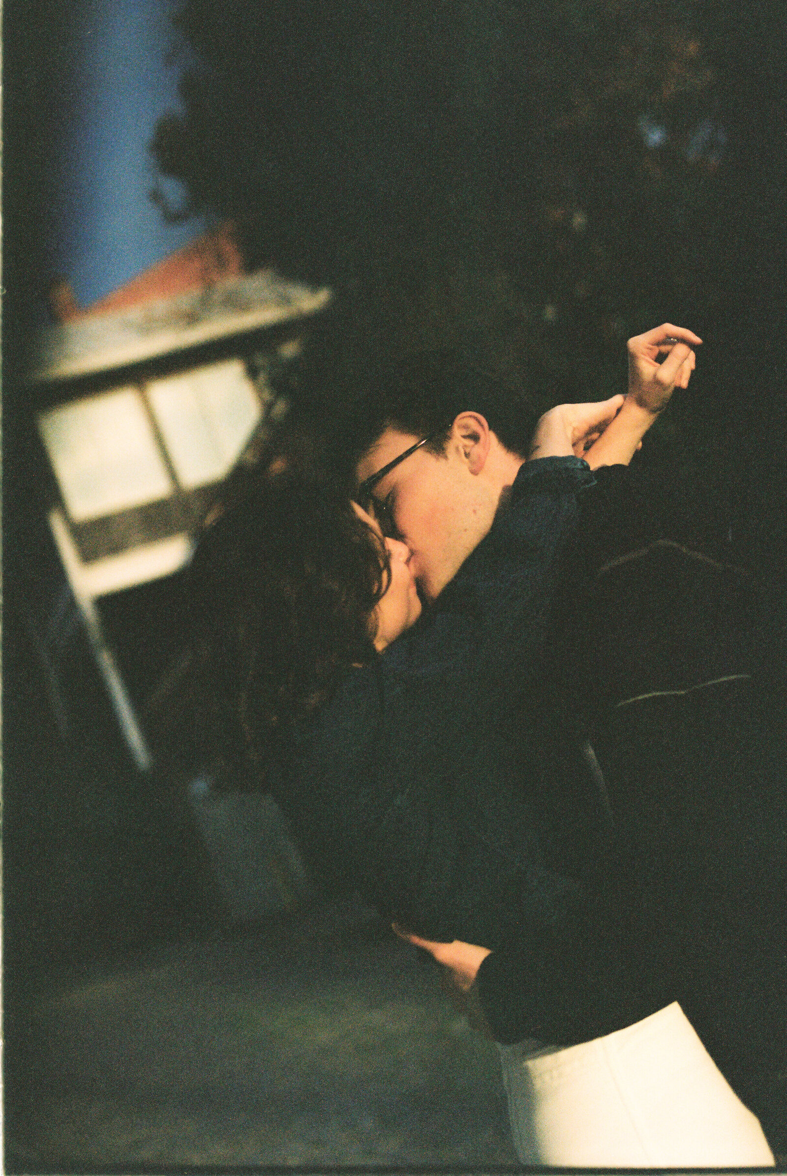 Couple Portraits downtown Wilmington North Carolina shot on film