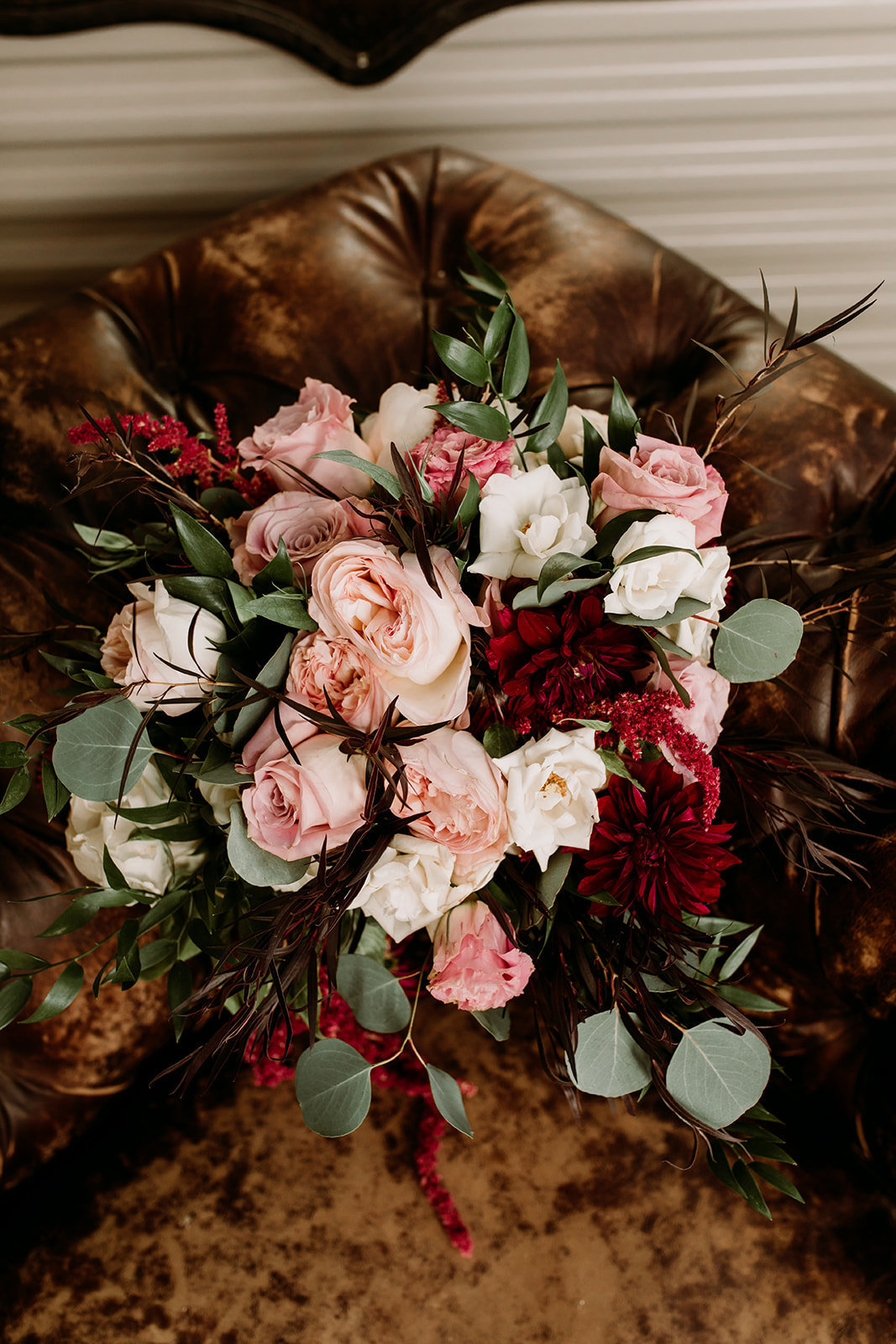 Blush and Burgundy bouquet