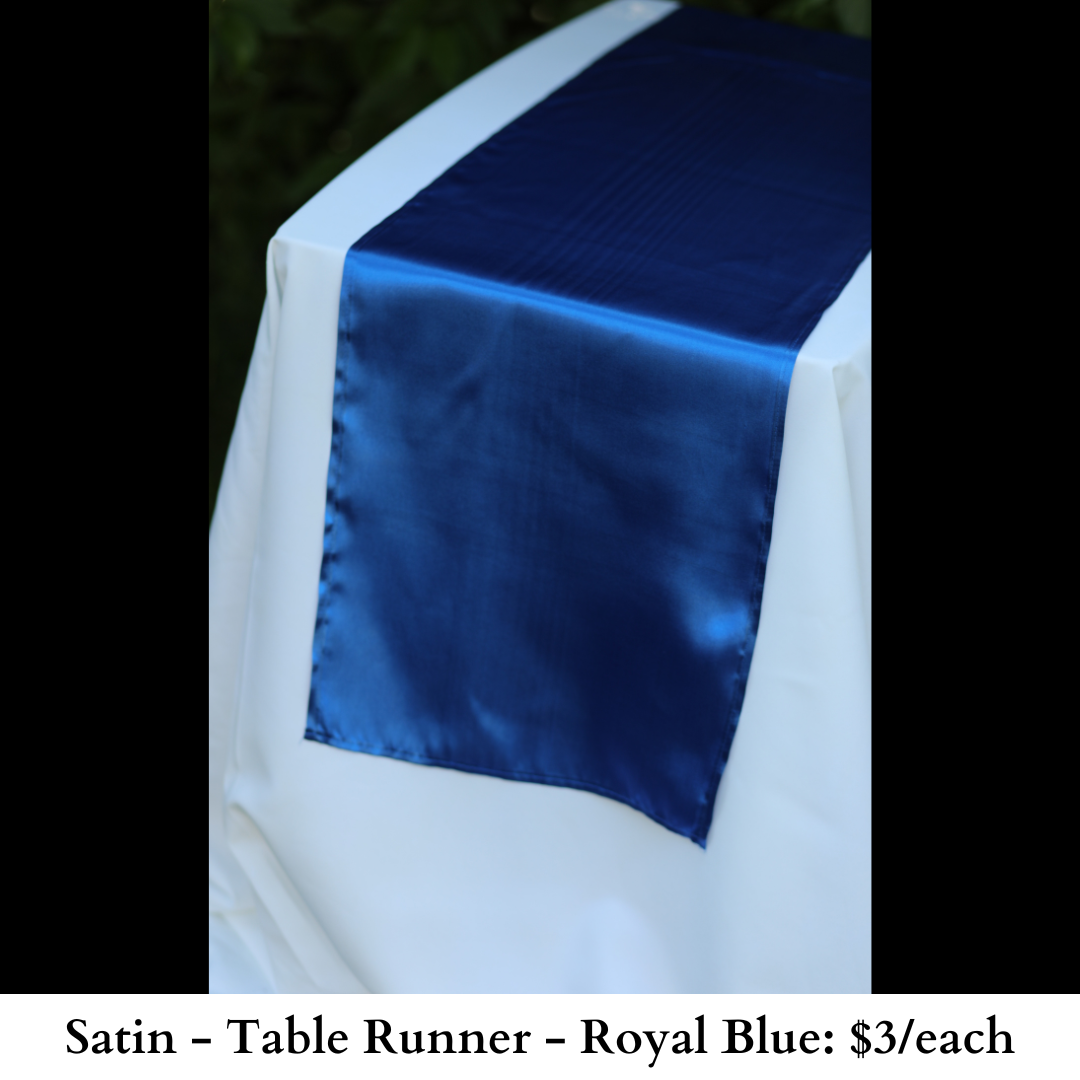 Satin-Table Runner-Royal Blue-367