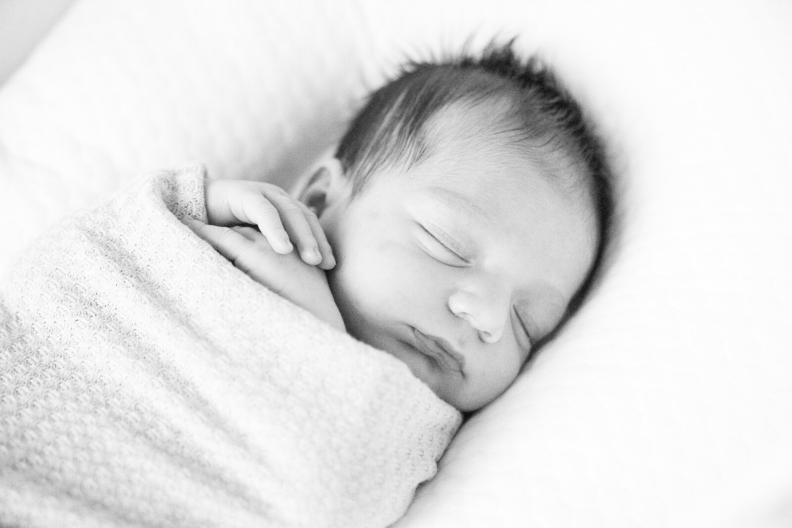 Akron Lifestyle Newborn photography sleeping baby boy