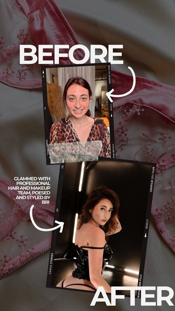 Glamformation before and after
