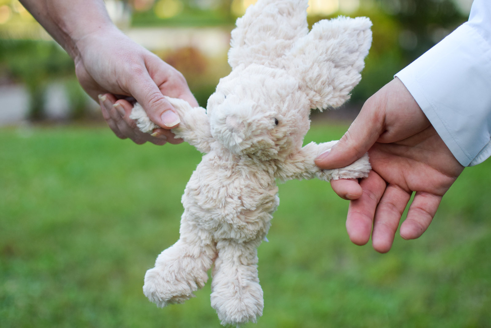 Maternity Pregnant Couple walking stuffed bunny Windermere Florida