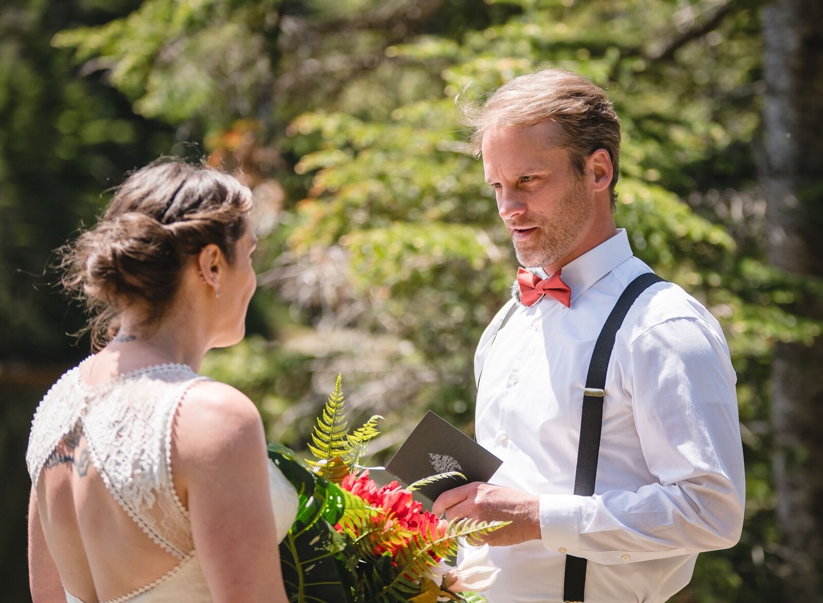 elopement ceremony in Stowe VT
