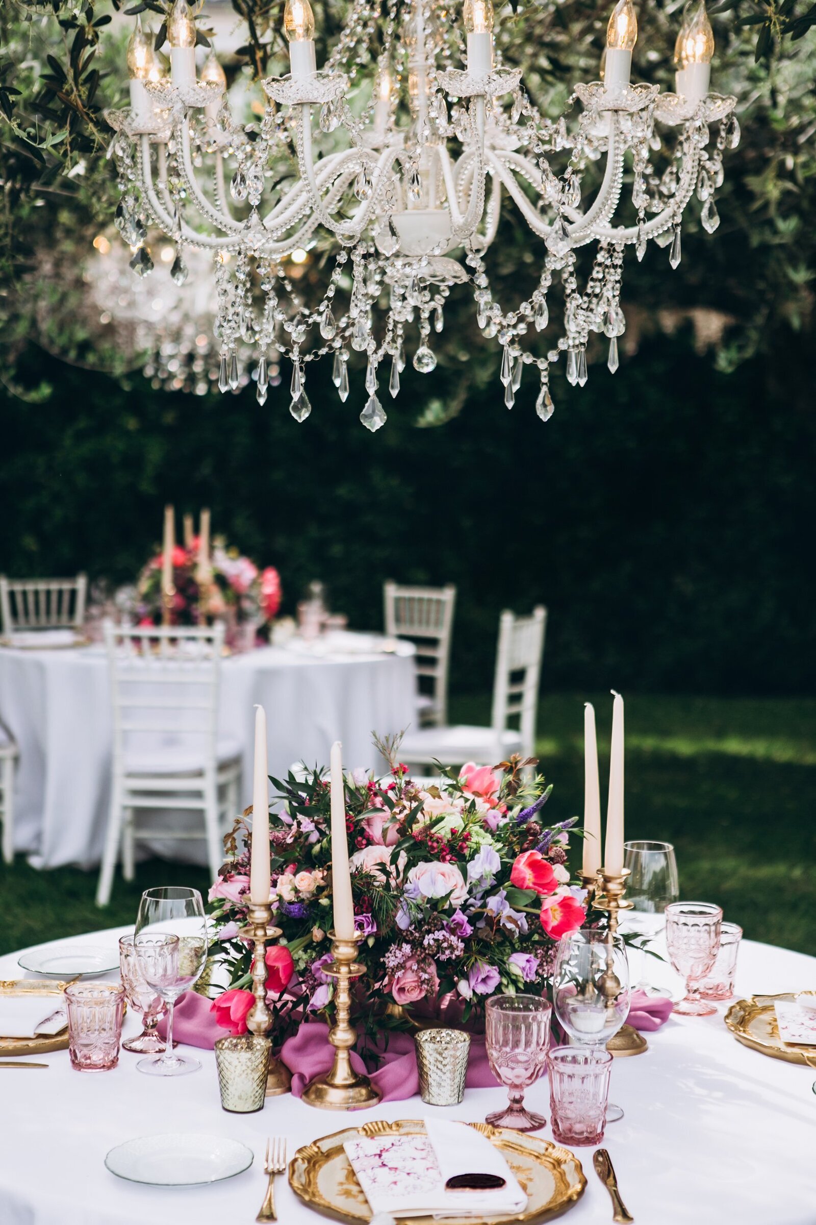 San Diego outdoor purple wedding
