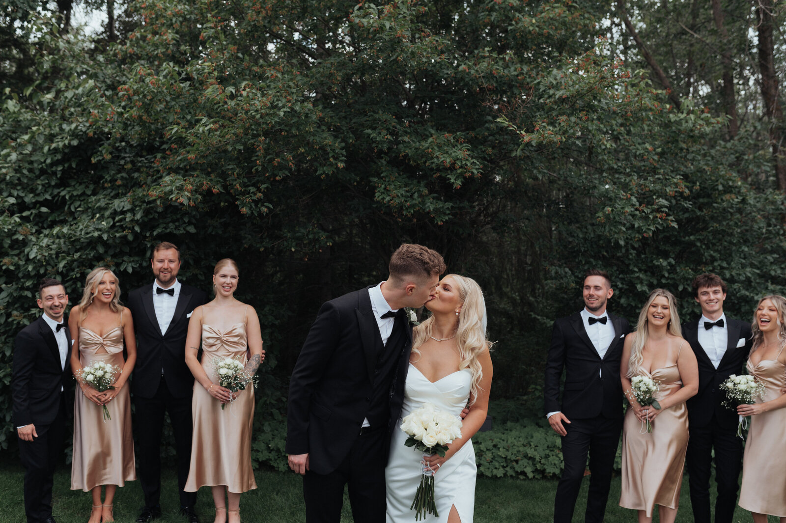 Classic Wedding Party Shot in Edmonton Alberta