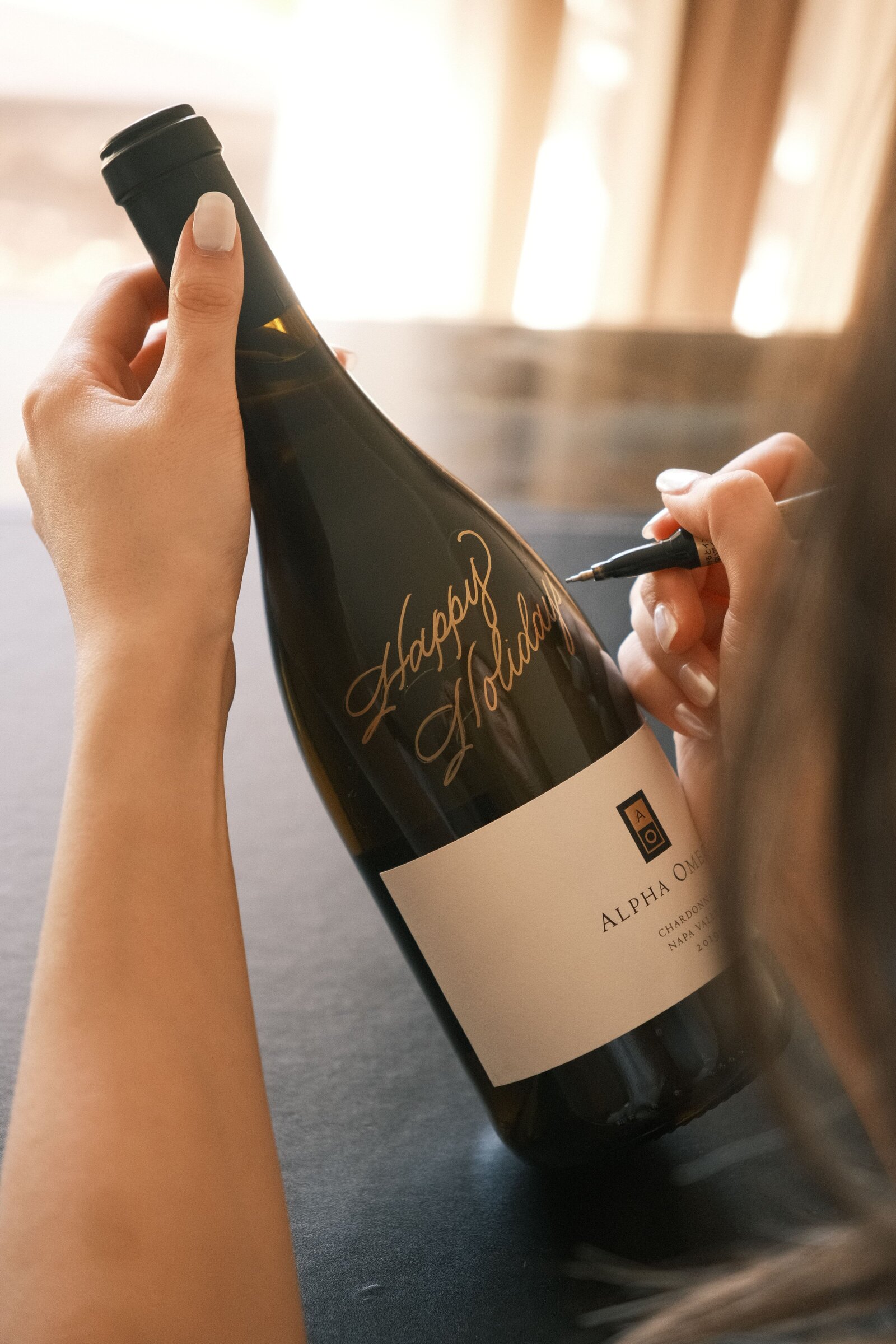 calligraphy-wine-bottle