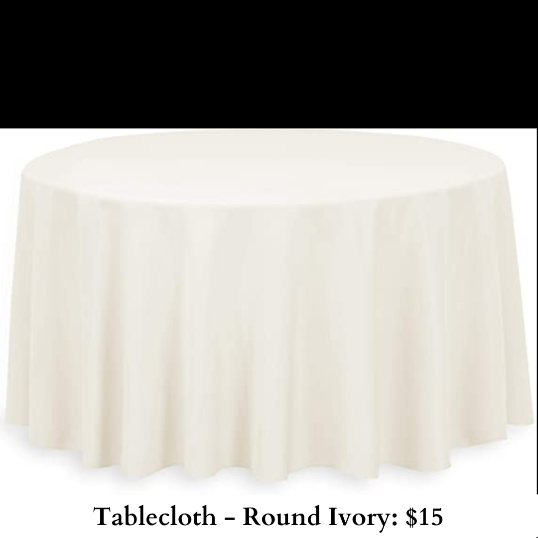 Tablecloth-Round Ivory-301