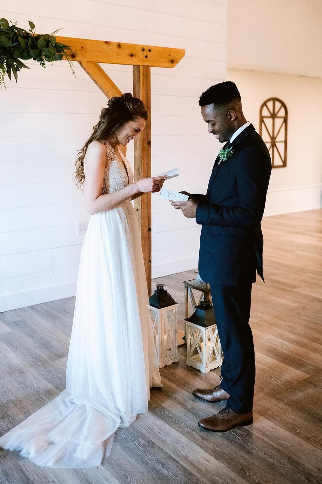 Creekside Event Center First Look Vows