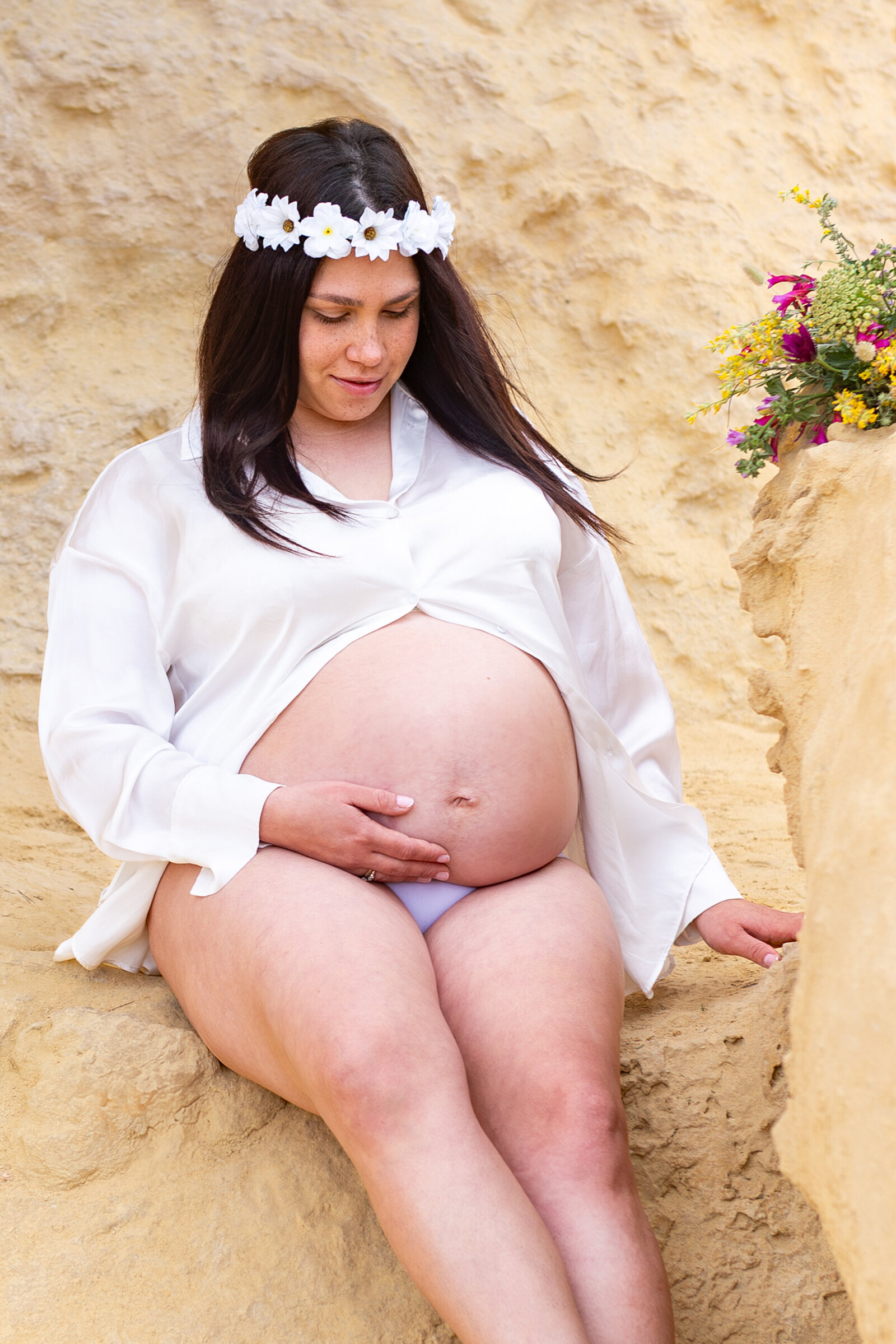 Maternity shooting Mallorca Ayna 13