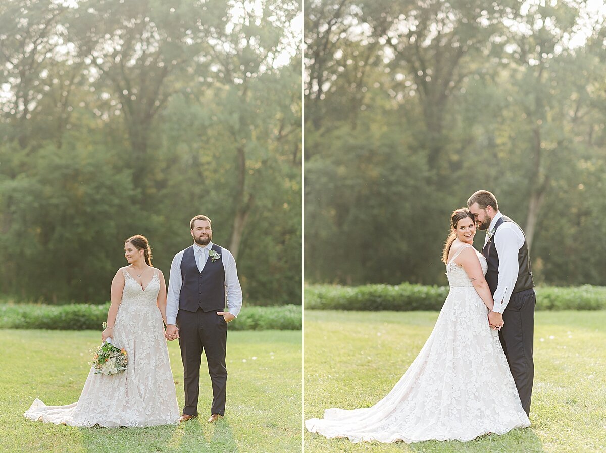 Navy & Rose Summer Backyard Wedding | Danvers, IL_0044