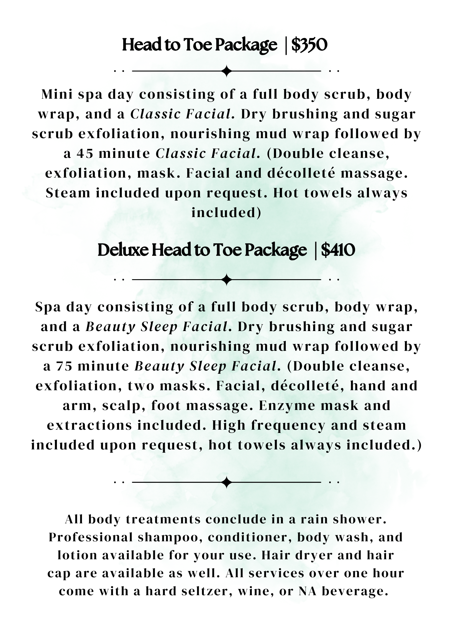 spa treatment menu 2 