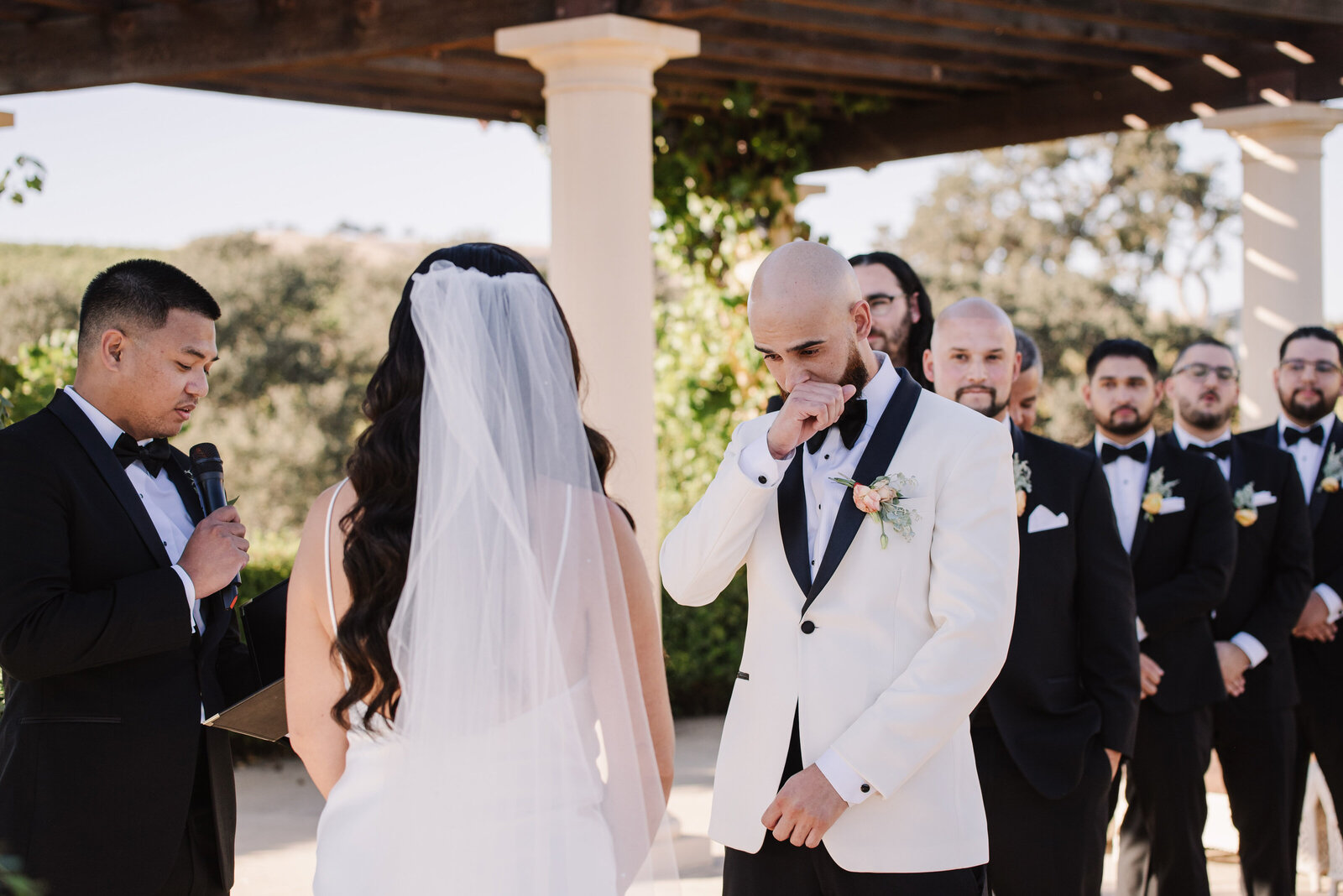 Cass Winery Paso Robles Wedding Photo with Classic Car