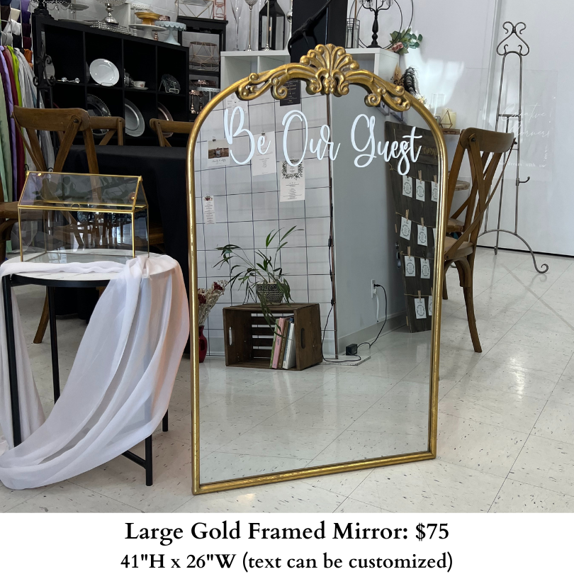 Large Gold Framed Mirror-1017