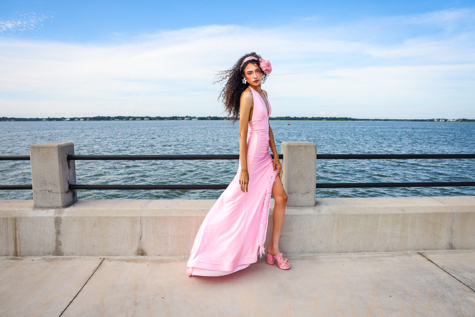 CINÉ fashion editorial, pink story, Charleston