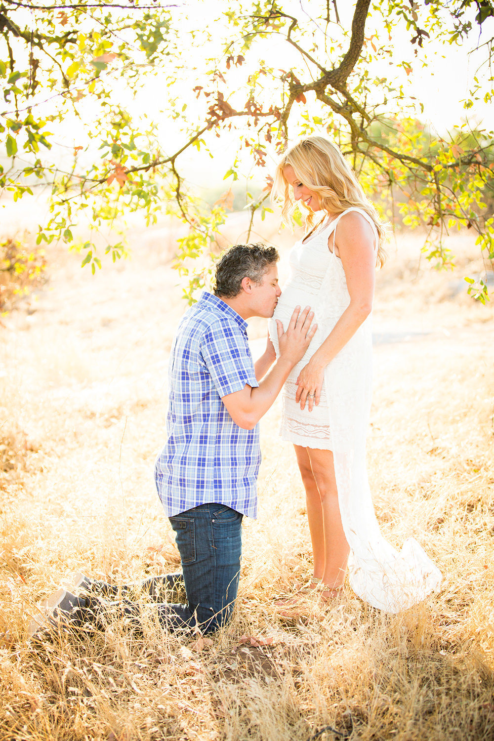 Classic kissing belly for this Maternity Session in San Diego.