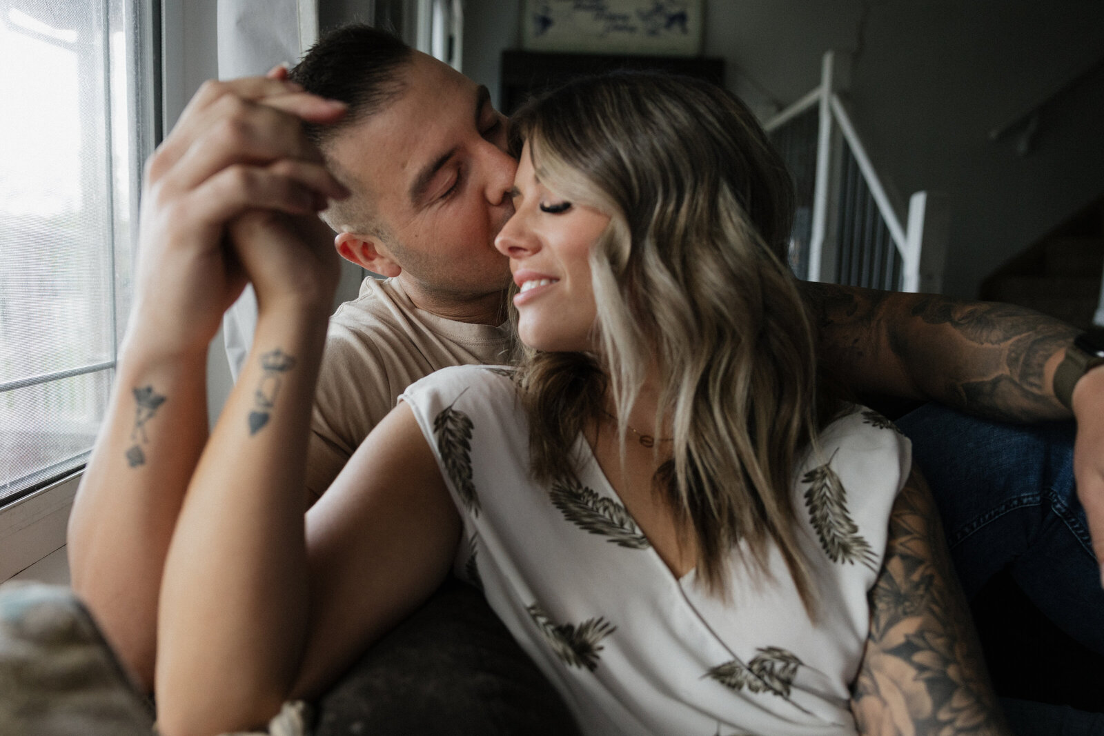JB Photography - Intimate Romantic In-Home Engagement Photoshoot-17