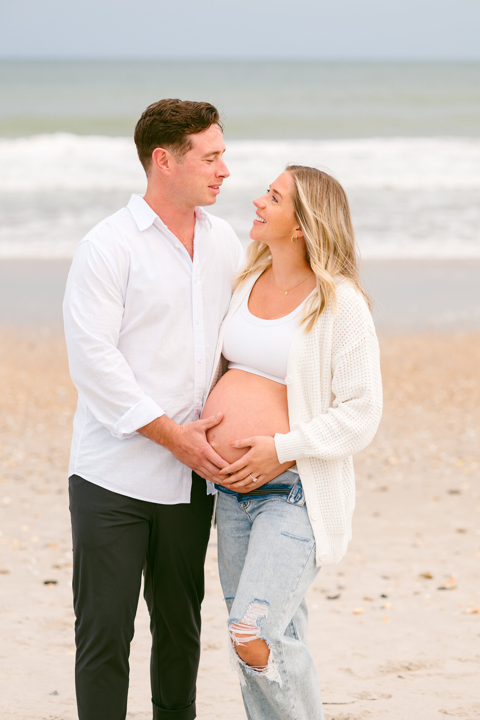 maternity-beach-session-topsail-island-nc