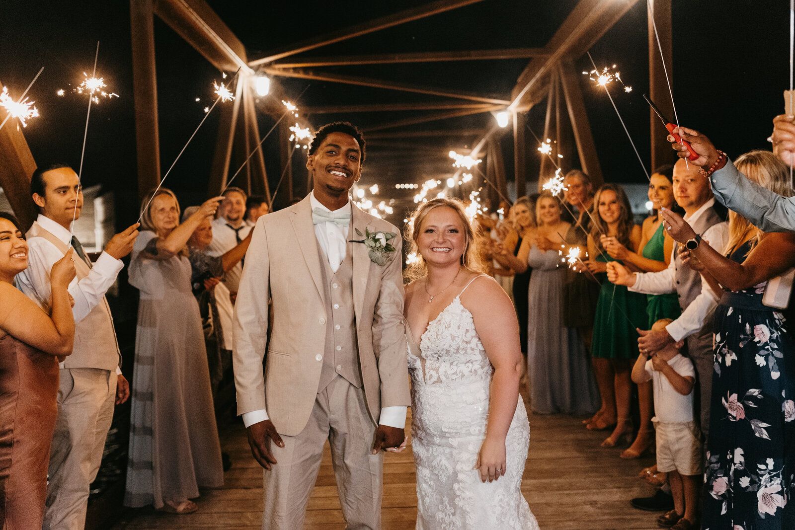 Colorado Couple Sparkler Exit