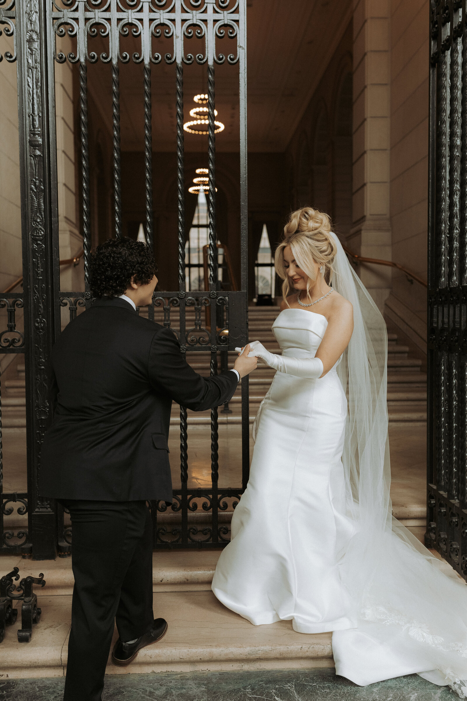 Buffalo, NY wedding at The Admiral Room. Bridal Chateau dress. Courtney Broska Photography.